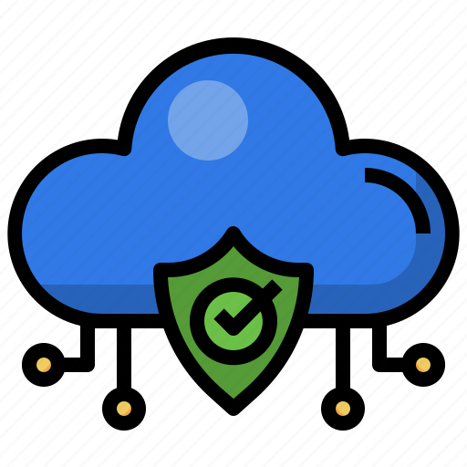 Shield, security, system, cloud, computing, data, storage icon - Download on Iconfinder