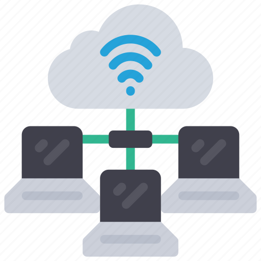 Cloud, computer, network, laptops, wifi, laptop icon - Download on Iconfinder