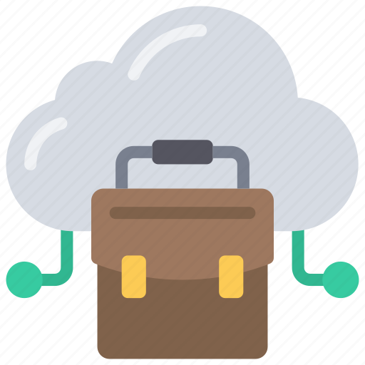Cloud, computig, in, business, job, work, briefcase icon - Download on Iconfinder