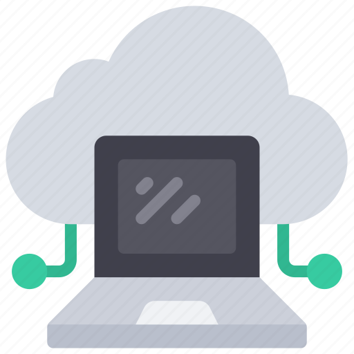 Cloud, computing, laptop, network, machine, pc icon - Download on Iconfinder