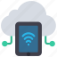 cloud, computing, tablet, ipad, wifi, wireless, signal 