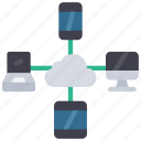 cloud, device, network, devices, iphone, computer, tablet