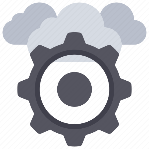 Cloud, settings, clouds, gear, cog, cogwheel icon - Download on Iconfinder