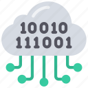 data, cloud, binary, code, numbers