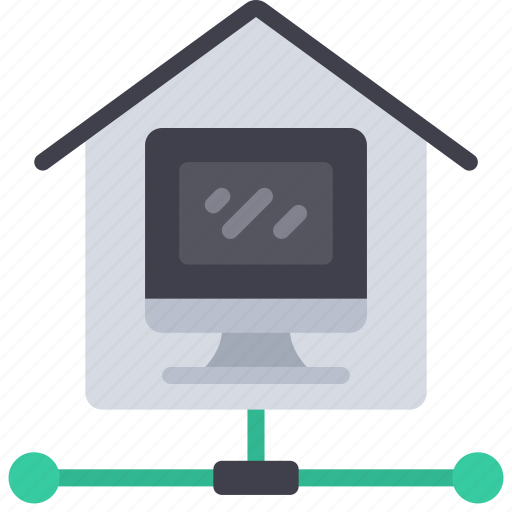 Local, network, house, home, building, computer icon - Download on Iconfinder