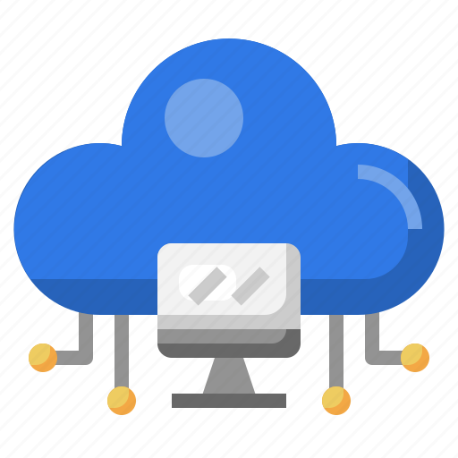 Computer, cloud, computing, storage, connection, desktop icon - Download on Iconfinder