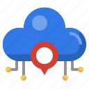 placeholder, location, cloud, computing, map, pointer