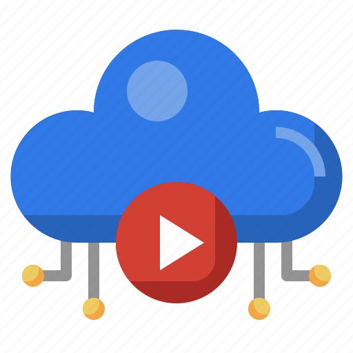 Play, internet, cloud, button, computer icon - Download on Iconfinder