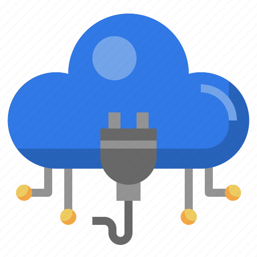 Plug, cloud, computing, transfer, computer, storage icon - Download on Iconfinder
