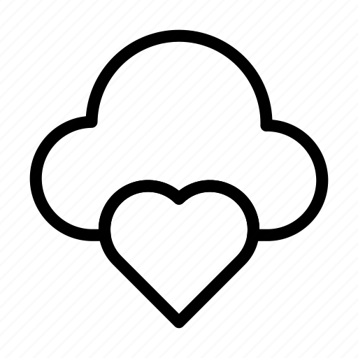 Cloud, favorite, heart, love, server icon - Download on Iconfinder