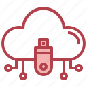 usb, drive, cloud, computing, data, storage, electronics