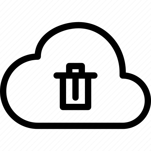 Delete, cloud, remove, trash icon - Download on Iconfinder