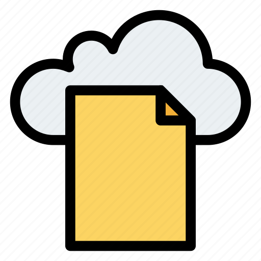 Cloud, computing, document, page, paper, storage icon - Download on Iconfinder
