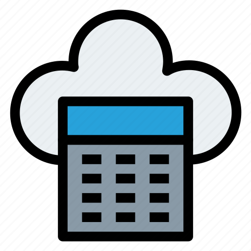 Calculator, cloud, cloudy, internet, server icon - Download on Iconfinder