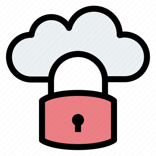 Cloud, cloudy, padlock, security, server icon - Download on Iconfinder
