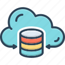 cloud, data, database, hosting, receive, server, storage