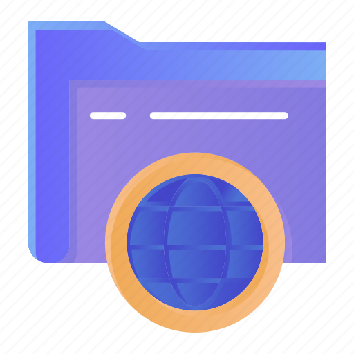 Fie, folder, globe, storage icon - Download on Iconfinder