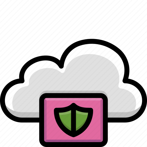 Cloud, colour, functions, protected, secure icon - Download on Iconfinder