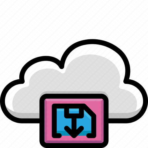 As, cloud, colour, functions, save icon - Download on Iconfinder