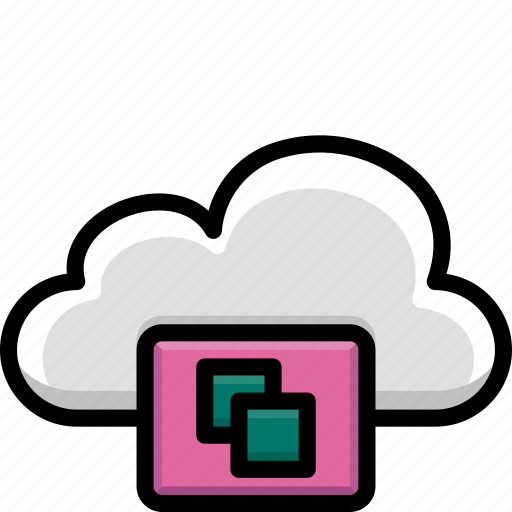 Cloud, colour, copy, functions icon - Download on Iconfinder