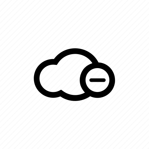 Cloud, minus, negetive icon - Download on Iconfinder