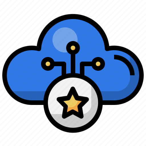 Favorite, cloud, computing, multimedia, option, storage, data icon - Download on Iconfinder