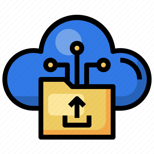 Folder, upload, cloud, computing, data, file, storage icon - Download on Iconfinder