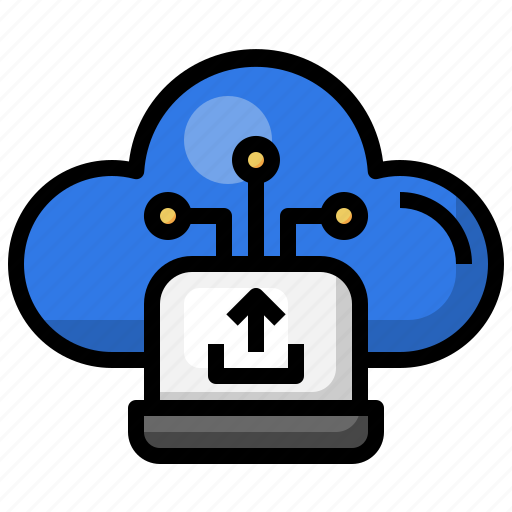 Laptop, upload, computing, cloud, hosting icon - Download on Iconfinder