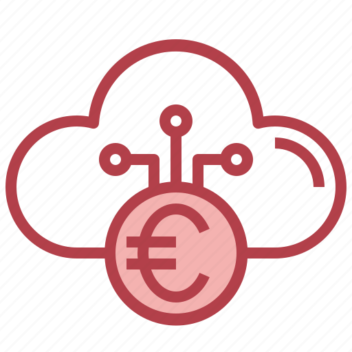 Euro, cloud, computing, ui, storage icon - Download on Iconfinder