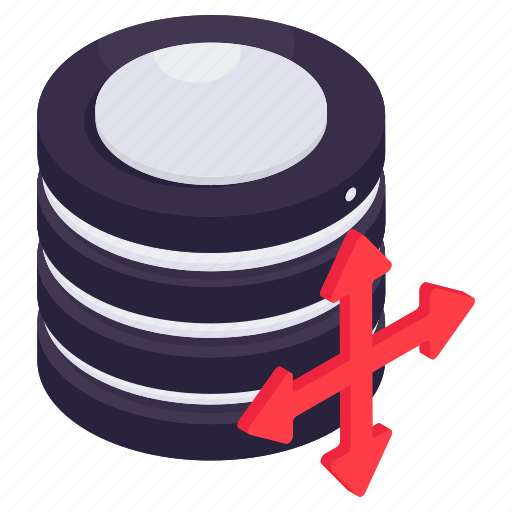 Database directions, dataserver, server rack, db icon - Download on Iconfinder