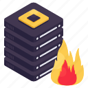 server burning, dataserver, database, db