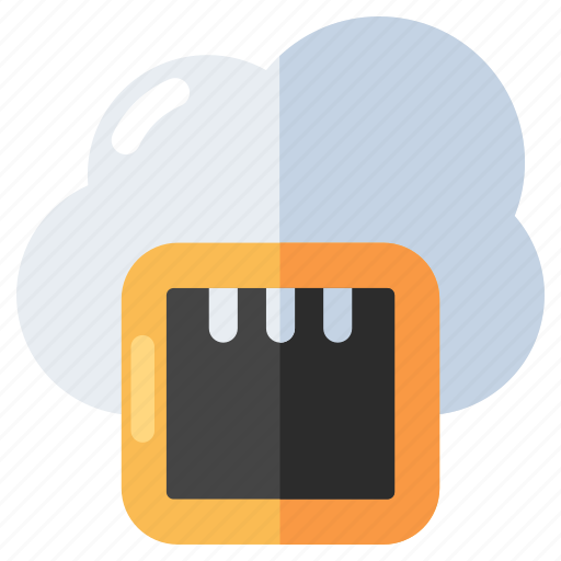 Cloud port, ethernet cloud, cloud technology, cloud computing, cloud internet port icon - Download on Iconfinder