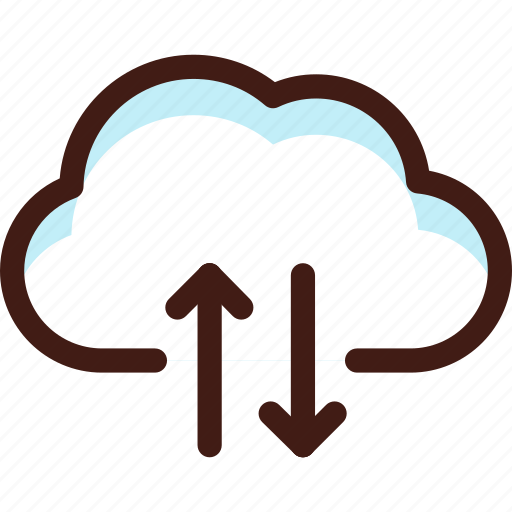 Cloud, connection, data, host, server, sync, synchronization icon - Download on Iconfinder