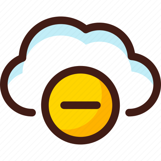 Cloud, data, delete, host, minus, server, sync icon - Download on Iconfinder