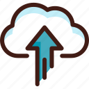 arrow, cloud, data, host, server, sync, upload 