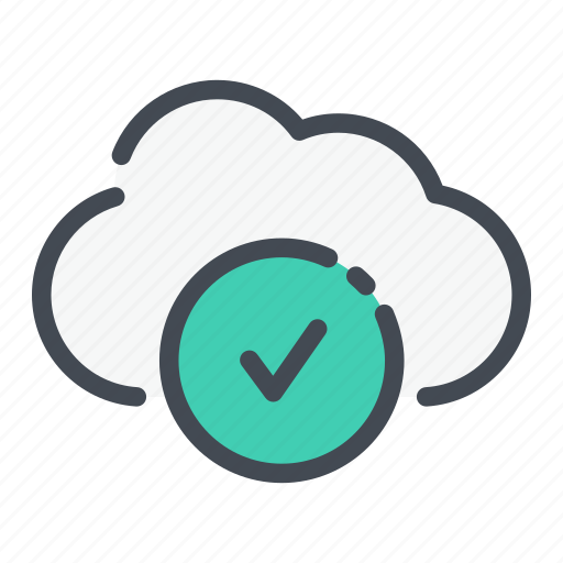 Archive, cloud, done, service, storage, success, tick icon - Download on Iconfinder