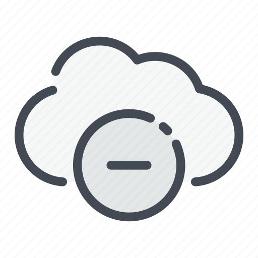 Archive, cloud, delete, minus, remove, service, storage icon - Download on Iconfinder