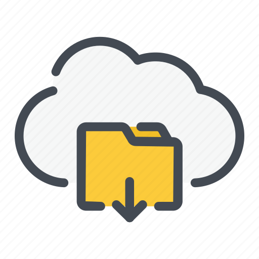 Archive, cloud, download, file, folder, service, storage icon - Download on Iconfinder
