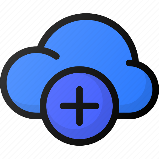 Add, cloud, network, storage, data icon - Download on Iconfinder