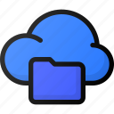 cloud, folder, network, storage, data