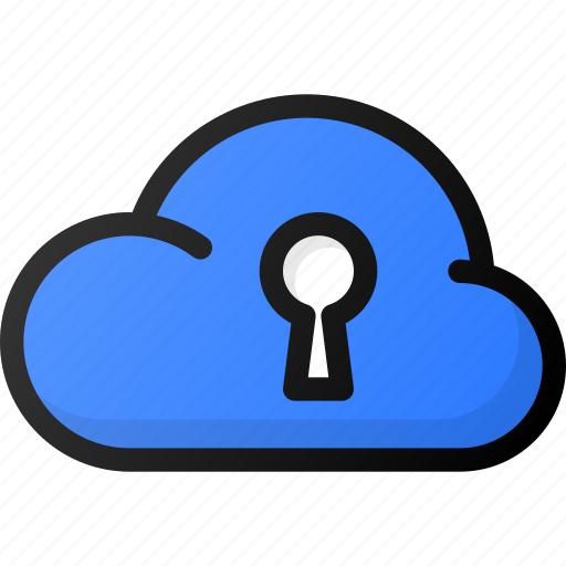 Cloud, lock, network, storage, data icon - Download on Iconfinder