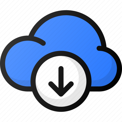 Download, cloud, network, storage, data icon - Download on Iconfinder