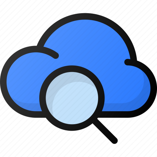 Search, cloud, network, storage, data icon - Download on Iconfinder