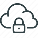 acces, cloud, data, locked, security, storage