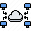 cloud, computer, network, repository, storage, technology