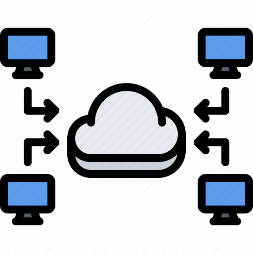 Cloud, computer, network, repository, storage, technology icon - Download on Iconfinder