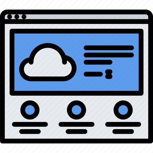 Cloud, page, repository, service, storage, technology, website icon - Download on Iconfinder