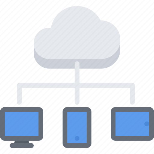 Cloud, computer, phone, repository, storage, tablet, technology icon - Download on Iconfinder