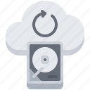 backup, cloud, drive, hard, repository, storage, technology