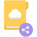 cloud, file, folder, repository, sharing, storage, technology
